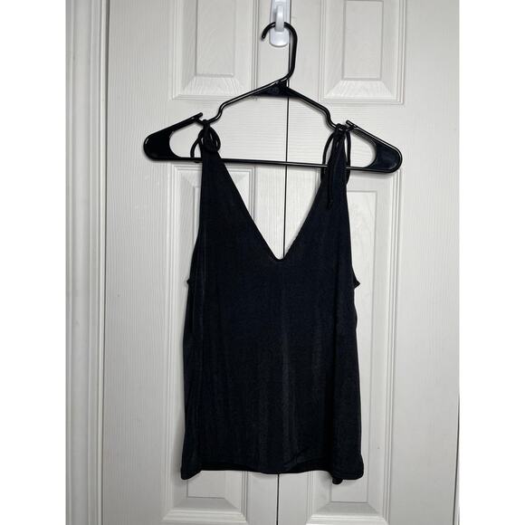 Intimately Free People Womens Black Silky Tank Top Size Large - Picture 1 of 9